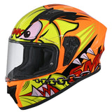 SMK HELMETS STELLAR HELMET MONSTER ORANGE/YELLOW/RED (XL) - DRIVEN Canada's Powersports 89026134317331000032062