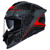 SMK HELMETS TITAN CARBON HELMET NERO BLACK/GREY/WHITE (XS) - DRIVEN Canada's Powersports 89026134207061000031142