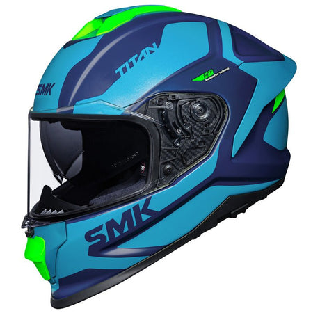 SMK HELMETS TITAN PFT HELMET AROK BLUE/BLUE/WHITE LG - DRIVEN Canada's Powersports 89026134210861000031180