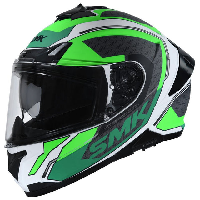 SMK HELMETS TYPHOON HELMET - RD1 WHITE/GREEN/GREY (XS) (1000031337) - Driven Powersports Inc.89026134364791000031337