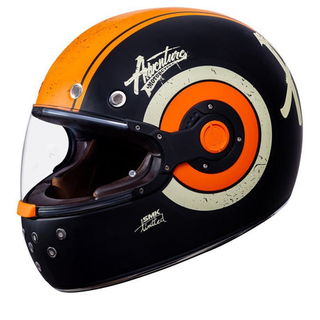 SMK Retro Helmet Adventure Blue/Orange/White (Matte) (L) - DRIVEN Canada's Powersports 89026134231961000031389