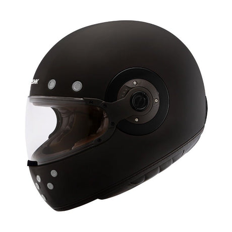 SMK HELMETS RETRO HELMET - SOLID BLACK/BLACK (MATTE) (XL) (1000032074) - Driven Powersports Inc.89026134318561000032074