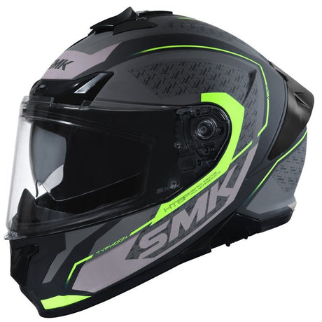 SMK HELMETS TYPHOON HELMET - RD1 BLACK/WHITE/GREY (MATTE) (XS) - Driven Powersports Inc.89026134228611000031357