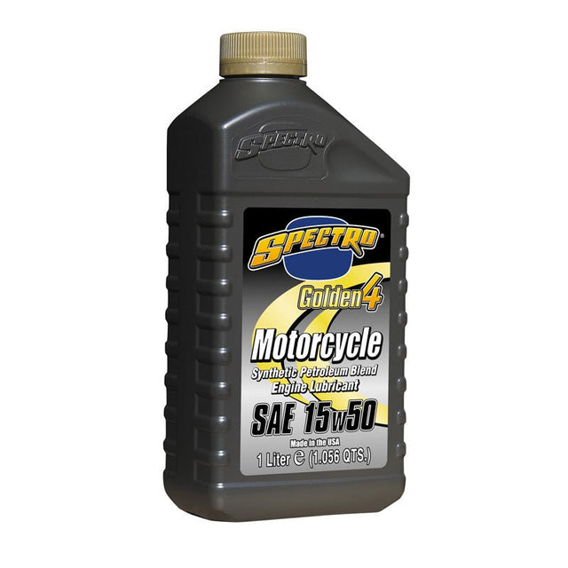 SPECTRO SEMI - SYNTHETIC GOLDEN 4 4T ENGINE OIL 15W50 (1L) (310273) - DRIVEN Canada's Powersports 831556000974310273