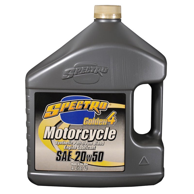 SPECTRO SEMI - SYNTHETIC GOLDEN 4 4T ENGINE OIL 20W50 (4L) (310351) - DRIVEN Canada's Powersports 831556000158310351