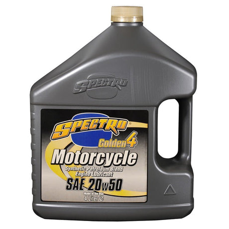 SPECTRO SEMI - SYNTHETIC GOLDEN 4 4T ENGINE OIL 20W50 (4L) (310351) - DRIVEN Canada's Powersports 831556000158310351