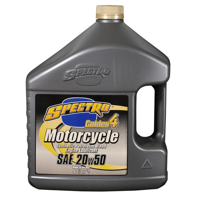 SPECTRO SEMI - SYNTHETIC GOLDEN 4 4T ENGINE OIL 20W50 (4L) (310351) - DRIVEN Canada's Powersports 831556000158310351
