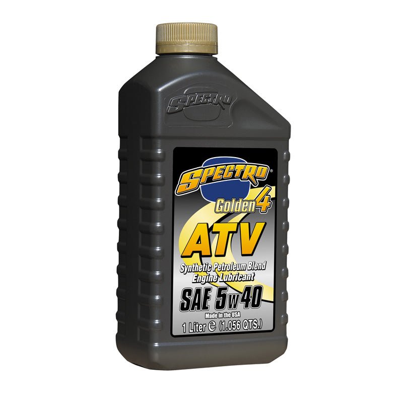 SPECTRO SEMI - SYNTHETIC GOLDEN 4 ATV/SNOWMOBILE 4T ENGINE OIL 5W40 (1L) (310277) - DRIVEN Canada's Powersports 831556000769310277