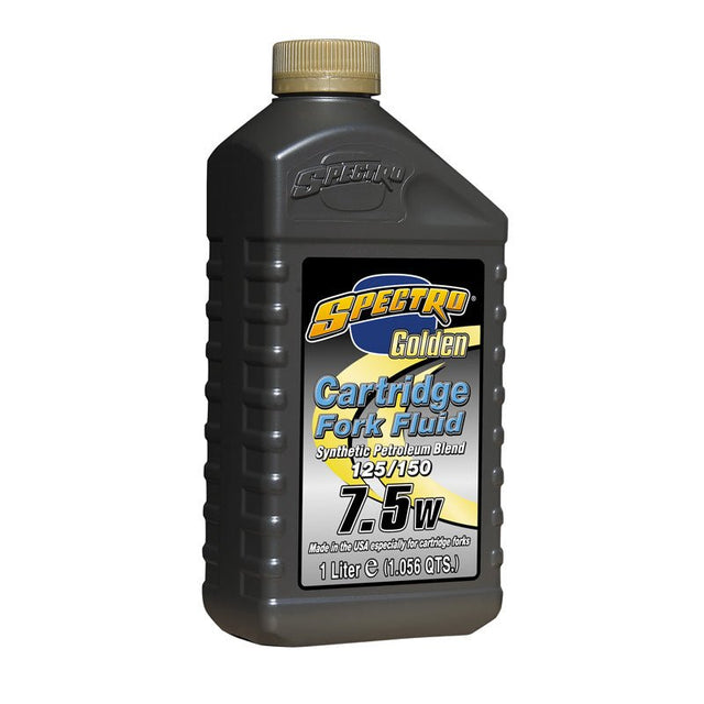 SPECTRO SEMI - SYNTHETIC GOLDEN CARTRIDGE FORK FLUID 7.5W (125/150) (1L) (310249) - DRIVEN Canada's Powersports 831556000264310249