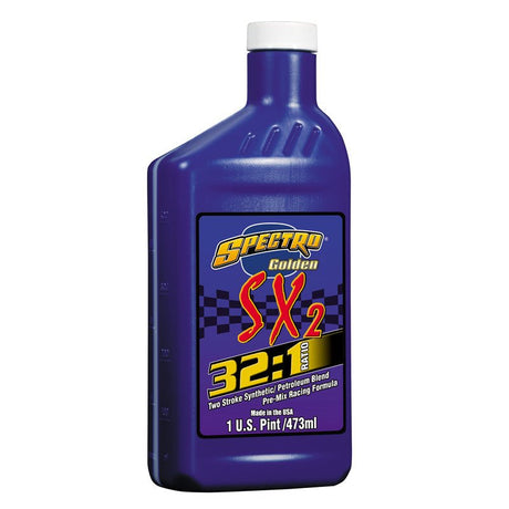 SPECTRO SEMI - SYNTHETIC GOLDEN SX 32:1 2T ENGINE OIL (473ML) (310297) - DRIVEN Canada's Powersports 831556000271310297