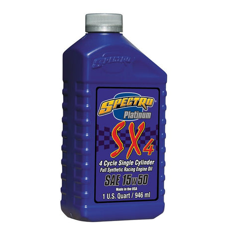 SPECTRO SYNTHETIC PLATINUM SX4 4T ENGINE OIL 15W50 (1L) (310329) - DRIVEN Canada's Powersports 831556001216310329