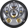 SPEED DEMON 45W 5.75" MOTORCYCLE HEADLIGHT CHROME DOT (10 - 20207) - DRIVEN Canada's Powersports 10 - 20207