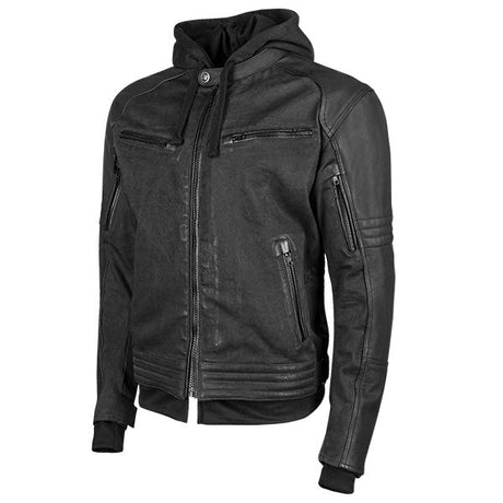 SPEED & STRENGTH S&S STRAIGHT SAVAGE LEATHER/CANVAS JACKET - DRIVEN Canada's Powersports 884395