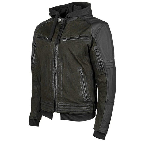 SPEED & STRENGTH S&S STRAIGHT SAVAGE LEATHER/CANVAS JACKET - DRIVEN Canada's Powersports 884395