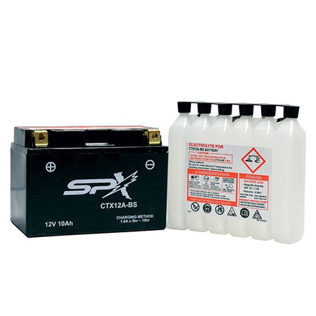 SPX HIGH PERFORMANCE BATTERY & ACID (CTX12A - BS) - DRIVEN Canada's Powersports CTX12A - BS