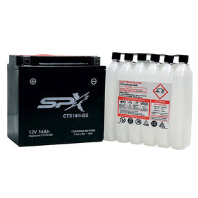 SPX HIGH PERFORMANCE BATTERY & ACID (CTX14H - BS) - DRIVEN Canada's Powersports CTX14H - BS
