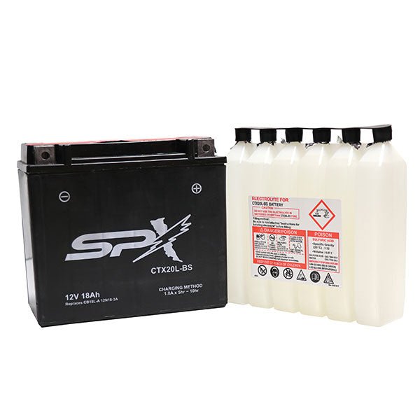 SPX HIGH PERFORMANCE BATTERY & ACID (CTX20L - BS) - DRIVEN Canada's Powersports 682577028849CTX20L - BS