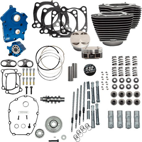 S&S CYCLE 132” W/HIGHLIGHT (WATER/GEAR/CHROME) - DRIVEN Canada's Powersports 310 - 1230