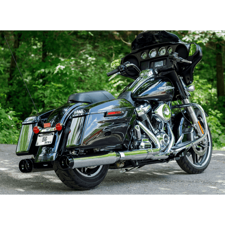 S&S CYCLE 17 - 19 4.5" MK45 FLHT CHR/BLK MUFF THRUST E CAP - DRIVEN Canada's Powersports 550 - 0664