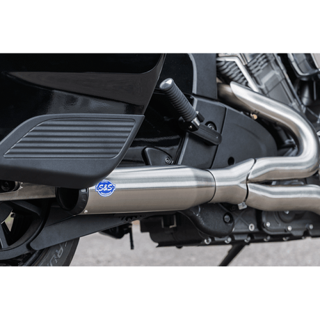 S&S CYCLE 2 - INTO - 1 QUALIFIER EXHAUST SYSTEM BRUSHED STAINLESS STEEL (550 - 1083) - DRIVEN Canada's Powersports 550 - 1083