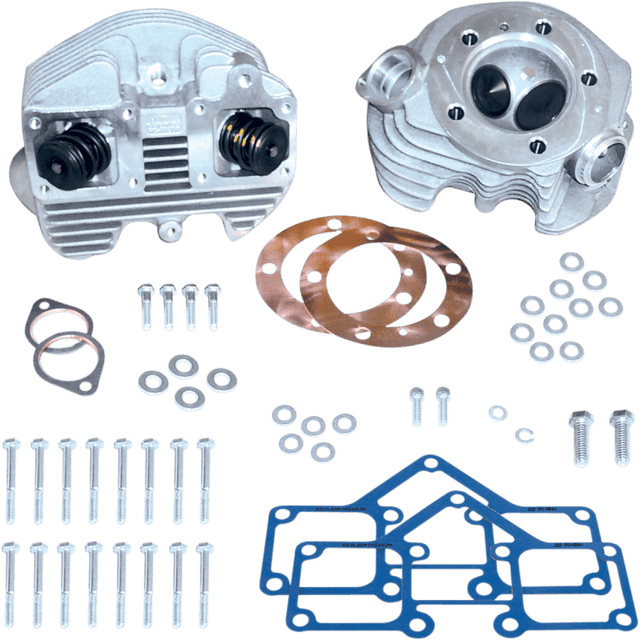S&S CYCLE 79 - 84 B/T CYL HEADS STK BORE NAT S/PLUG - Driven Powersports Inc.90 - 1498