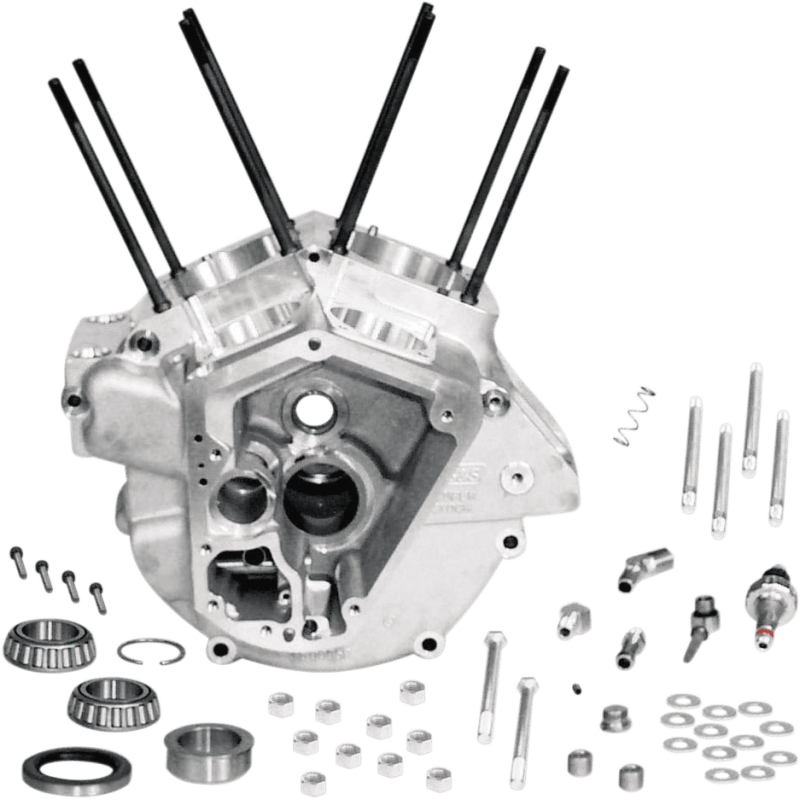 S&S CYCLE 84 - 91 EVOB/T 3.5"BORE ENG/CASES NATUR - Driven Powersports Inc.31 - 0000