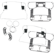 S&S CYCLE 84 - 99 EVO GASKET SET F/D - CAST ROCKER BOX - Driven Powersports Inc.90 - 4091