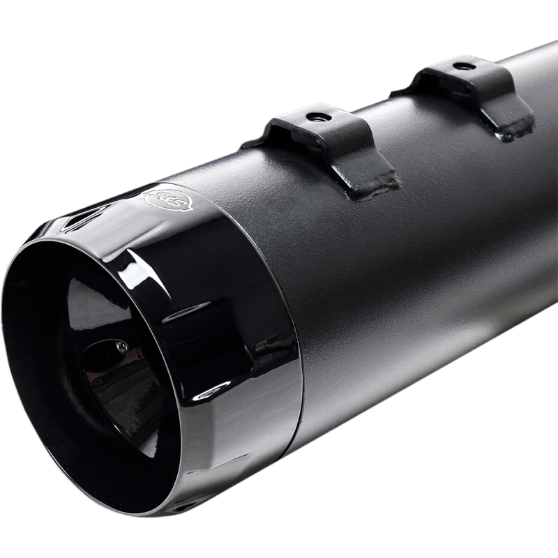 S&S CYCLE 95 - 16 FLHT MUFFLERS 4.5" BLK/B.THRST - Driven Powersports Inc.550 - 0621
