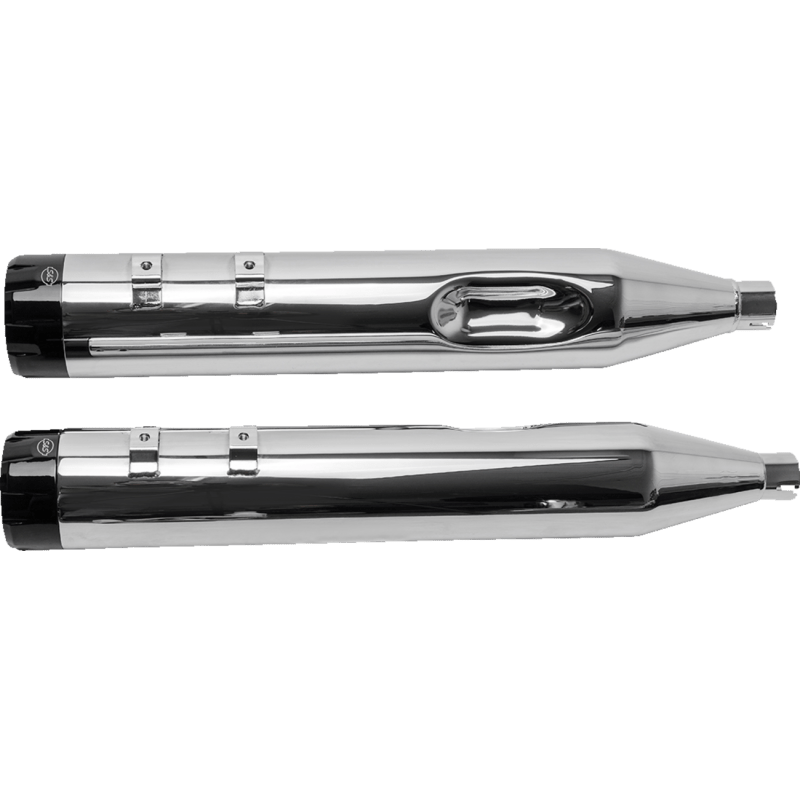 S&S CYCLE 95 - 16 FLHT MUFFLERS 4.5" CHR/B.THRST - Driven Powersports Inc.550 - 0619