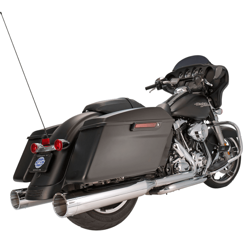 S&S CYCLE 95 - 16 FLHT MUFFLERS 4.5" CHR/TRACR - Driven Powersports Inc.550 - 0624