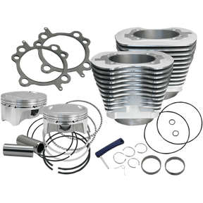 S&S CYCLE CYL KIT,4" BORE,4" STROKE,100",SILV,99 - 06 BT (910 - 0642) - DRIVEN Canada's Powersports 910 - 0642