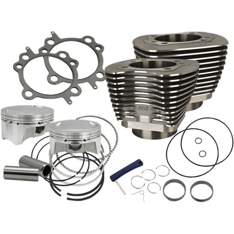 S&S CYCLE CYL KIT,4" BORE,4" STROKE,100",WBLK,99 - 06 BT (910 - 0646) - DRIVEN Canada's Powersports 910 - 0646