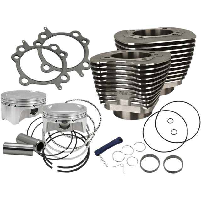 S&S CYCLE CYL KIT,4" BORE,4" STROKE,100",WBLK,99 - 06 BT (910 - 0646) - DRIVEN Canada's Powersports 910 - 0646