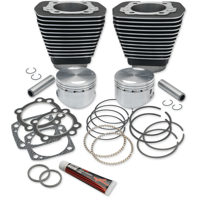 S&S CYCLE CYLINDER,KIT,3 - 5/8" BORE,5.565",4 - 5/8" STROKE,92 - 1930,WBLACK (91 - 7702) - DRIVEN Canada's Powersports 91 - 7702