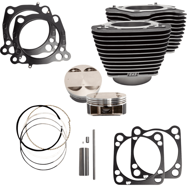 S&S CYCLE CYL,KT,4.25BORE,STK BOLT PATT,4.8,4.5"STRK,W/WBLK 17 - 19 M8 (910 - 0684) - DRIVEN Canada's Powersports 910 - 0684