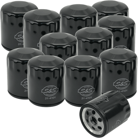 S&S CYCLE FILTER, OIL, SB, SH < (>&<) > V - SERIES, BLACK, 12 PACK (310 - 0239) - DRIVEN Canada's Powersports 310 - 0239
