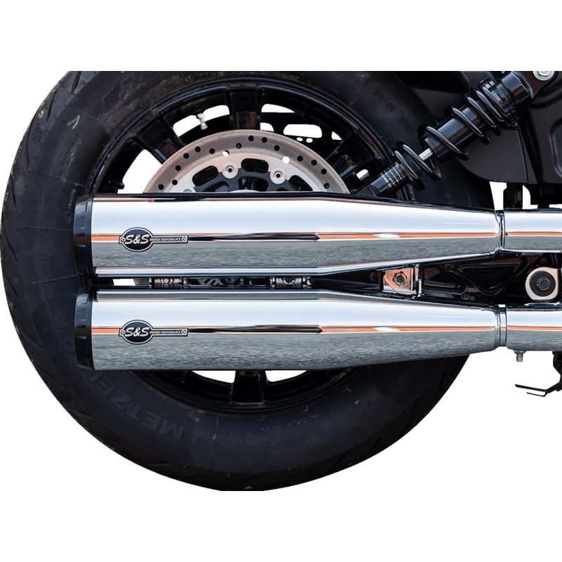 S&S CYCLE MUFFLER SLIP - ON GRAND NATIONAL CHROME 49 STATE SCOUT (4110 - 156) - DRIVEN Canada's Powersports 4110 - 156