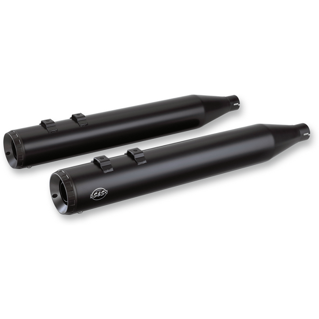 S&S CYCLE MUFFLERS,GRAND NATI E/CAPS,4",BLK 2017 - '19 M8 FLHT - Driven Powersports Inc.550 - 0694