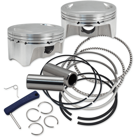 S&S CYCLE PISTON, SET, 3.937" X 4 - 3/8", STANDARD, 107", CP PISTONS - Driven Powersports Inc.920 - 0100