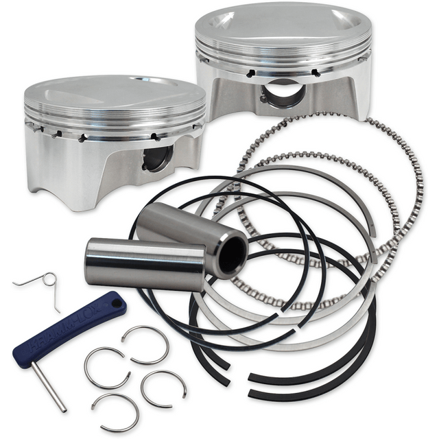 S&S CYCLE PISTON, SET, 3.937" X 4 - 3/8", STANDARD, 107", CP PISTONS - Driven Powersports Inc.920 - 0100