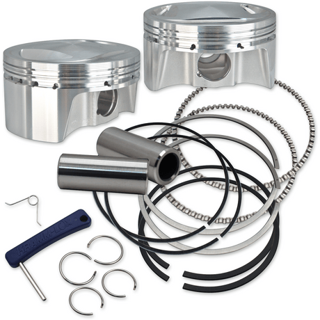 S&S CYCLE PISTON, SET, 3.937" X 4", STANDARD, 98", CP PISTONS, .927" - Driven Powersports Inc.920 - 0101