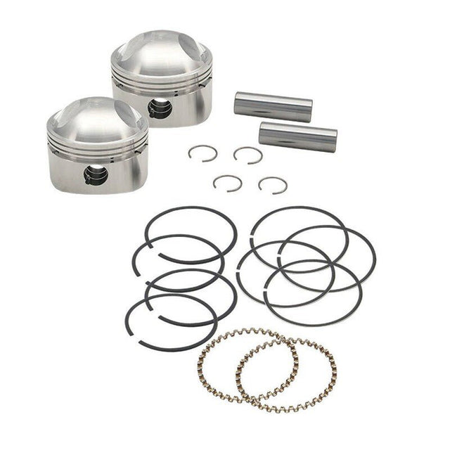 S&S CYCLE PISTON,SET,3 - 7/16" X UP TO 4 - 3/4" STROKE,+.080",HC,.791" WP, (106 - 5781) - DRIVEN Canada's Powersports 106 - 5781