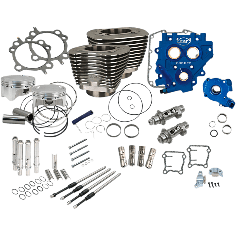 S&S CYCLE POWR PK, 4"BORE, BLK, 585CE, 07 - 17 EXC 17 TOURING - Driven Powersports Inc.330 - 0668