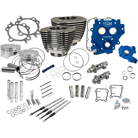 S&S CYCLE POWR PK, 4"BORE, BLK, 585CE, 07 - 17 EXC 17 TOURING - Driven Powersports Inc.330 - 0668