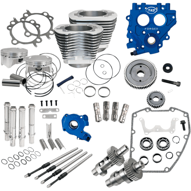 S&S CYCLE POWR PK, 4"BORE, BLK, 585CE, 99 - 06 EXC 06 DYNA (330 - 0663) - Driven Powersports Inc.330 - 0663