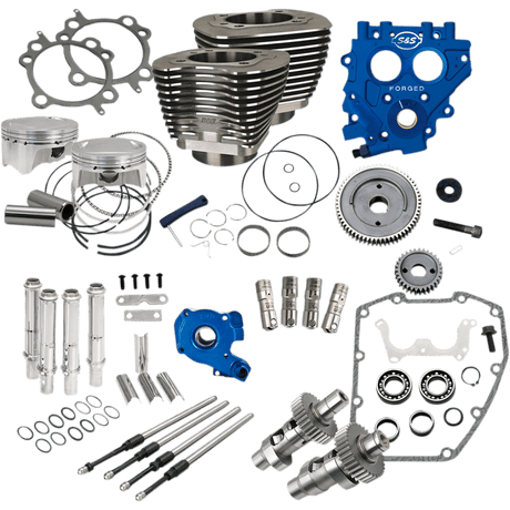 S&S CYCLE POWR PK, 4"BORE BLK, 585GE, 99 - 06 EXC 06 DYNA (330 - 0665) - Driven Powersports Inc.330 - 0665