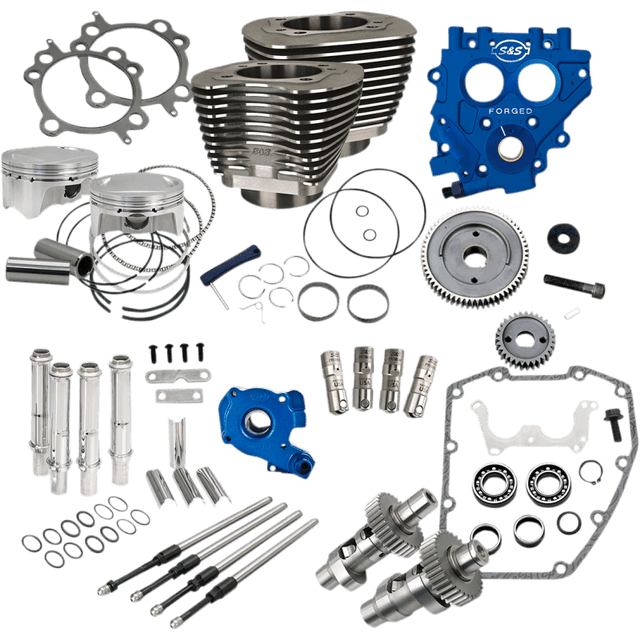 S&S CYCLE POWR PK, 4"BORE BLK, 585GE, 99 - 06 EXC 06 DYNA (330 - 0665) - Driven Powersports Inc.330 - 0665