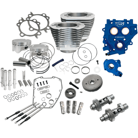 S&S CYCLE POWR PK, 4"BORE, SILVER, 585GE, 07 - 17 EXC 17 TOURING (330 - 0667) - Driven Powersports Inc.330 - 0667