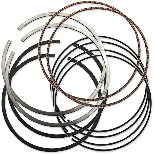 S&S CYCLE RING, SET, PISTON, 4 - 1/8", THIN RING PACK, STANDARD,1984 - UP - Driven Powersports Inc.940 - 0014