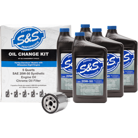 S&S OIL CHANGE KIT M8 Front - Driven Powersports